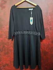 New with tags Women's Size 20 Black Zip Back Dress by NEMIDOR-cy3114