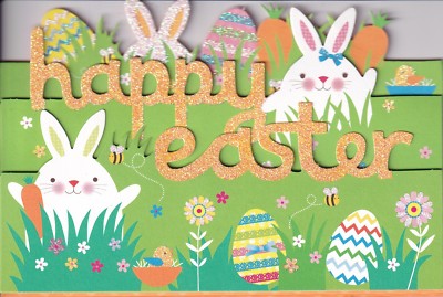 PAPYRUS EASTER CARD NIP (MRP $5.95) DISPLAY CARD (O10)