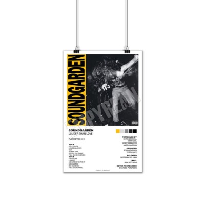 Soundgarden Louder Than Love 1989 Vinyl Record LP Album Poster Art Print