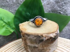 Handmade Gemstone Ring 925 Silver Plated Free Ship Size 8 New 6423
