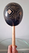 Traditional Brazilian Indigenous Shaker   Handmade Percussion Instrument Shaman
