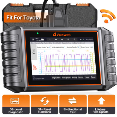 FOXWELL NT710 For Toyota Car OBD2 Scanner Diagnostic E-CU Coding Active Test