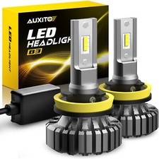 2/4x H11 H8 LED Headlight KIT Combo Bulbs 6500K High&Low Beam Super Bright White