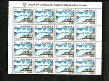 PANAMA, UPAEP 1991, MI # 1715, TARGA COMPLETA (32 NUMERI) MNH
