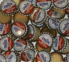 Soda pop bottle caps Lot of 25 FANTA ROOT BEER by Coca Cola unused new old stock
