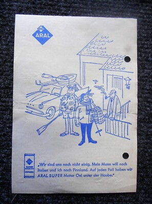 ARAL alte Tankstellen Rechnung von 1964 Bernkastel (T22)