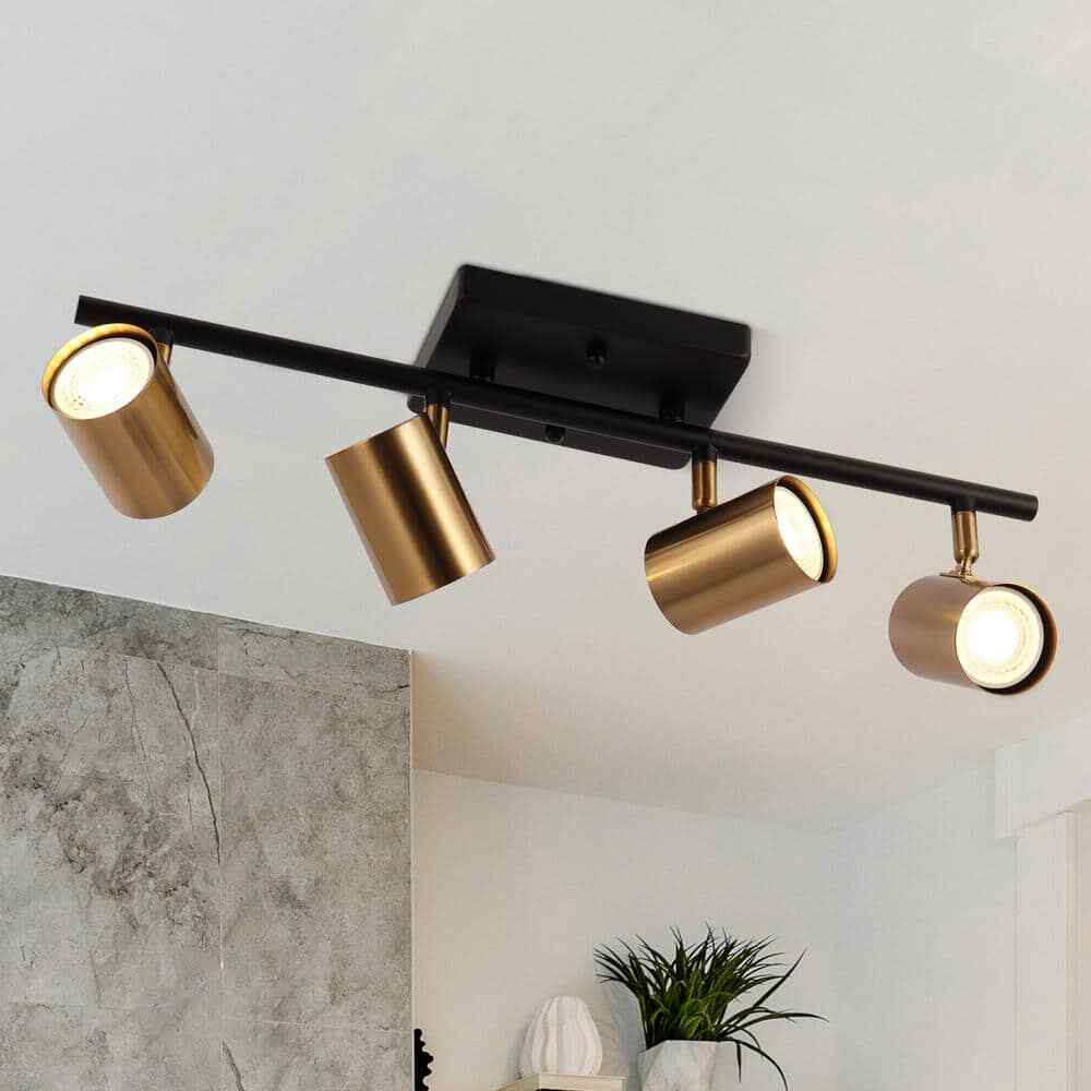 リセ　Navel SR 4コン ZEVNI Sharre 1.6 ft. Black Modern Linear Track Lighting Kits