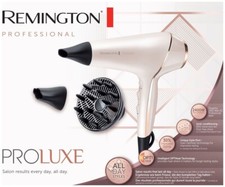 Remington AC9140 ProLuxe Hair Dryer with Diffuser Frizz Free 2400W Rose Gold NEW
