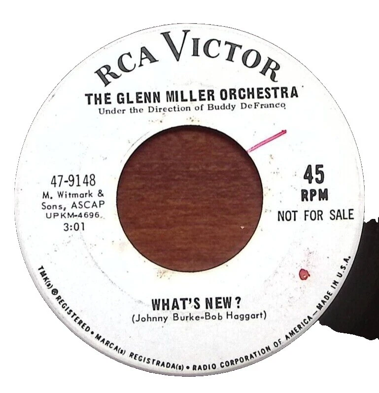 Glenn Miller 45 RPM Speed Vinyl Records