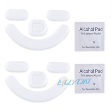 2 sets of white scrollers with rounded edges for the Razer Viper V2 Pro mouse