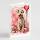 Lakeland Terrier Valentine Roses Greeting Cards Envelope Pack 8 Dac4495Gca7P