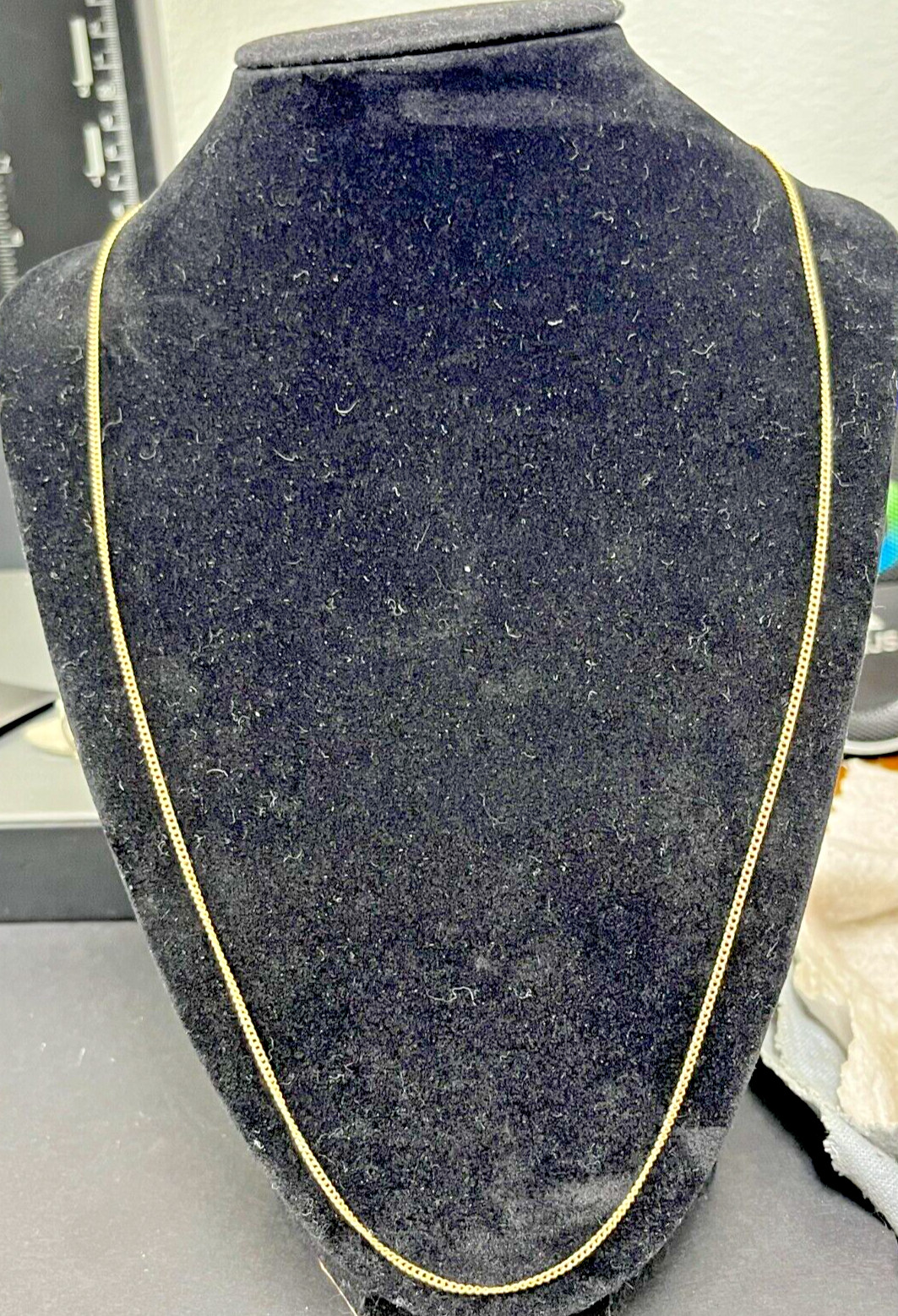 James Avery 14K Solid 585 Yellow Gold Fine Curb Chain… Gem