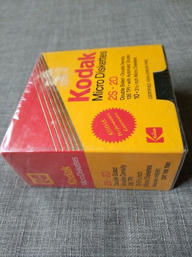 3 Packs of 10 Kodak Micro Diskettes 2S-SD NOS Sealed - Afbeelding 9 van 10