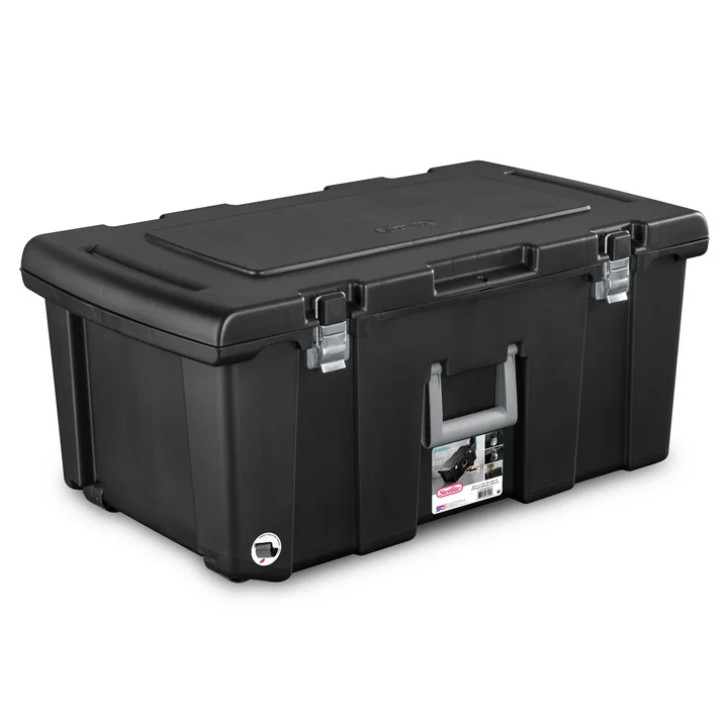 Sterilite Footlocker Plastic Adult, Black