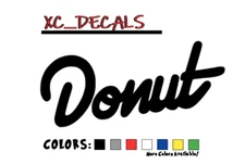 Donut (x2) PAIR Decal Sticker Graphics Logo Media YouTube