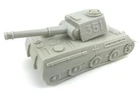 Vtg Marx Desert Fox Play Set Toy Replacement Light Gray 351 German Tank