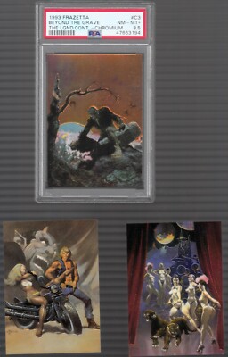タレントカード RT-105676 1993 FRAZETTA THE LEGEND CONTINUES CHASE CARD SET C1, C2, C3 PSA