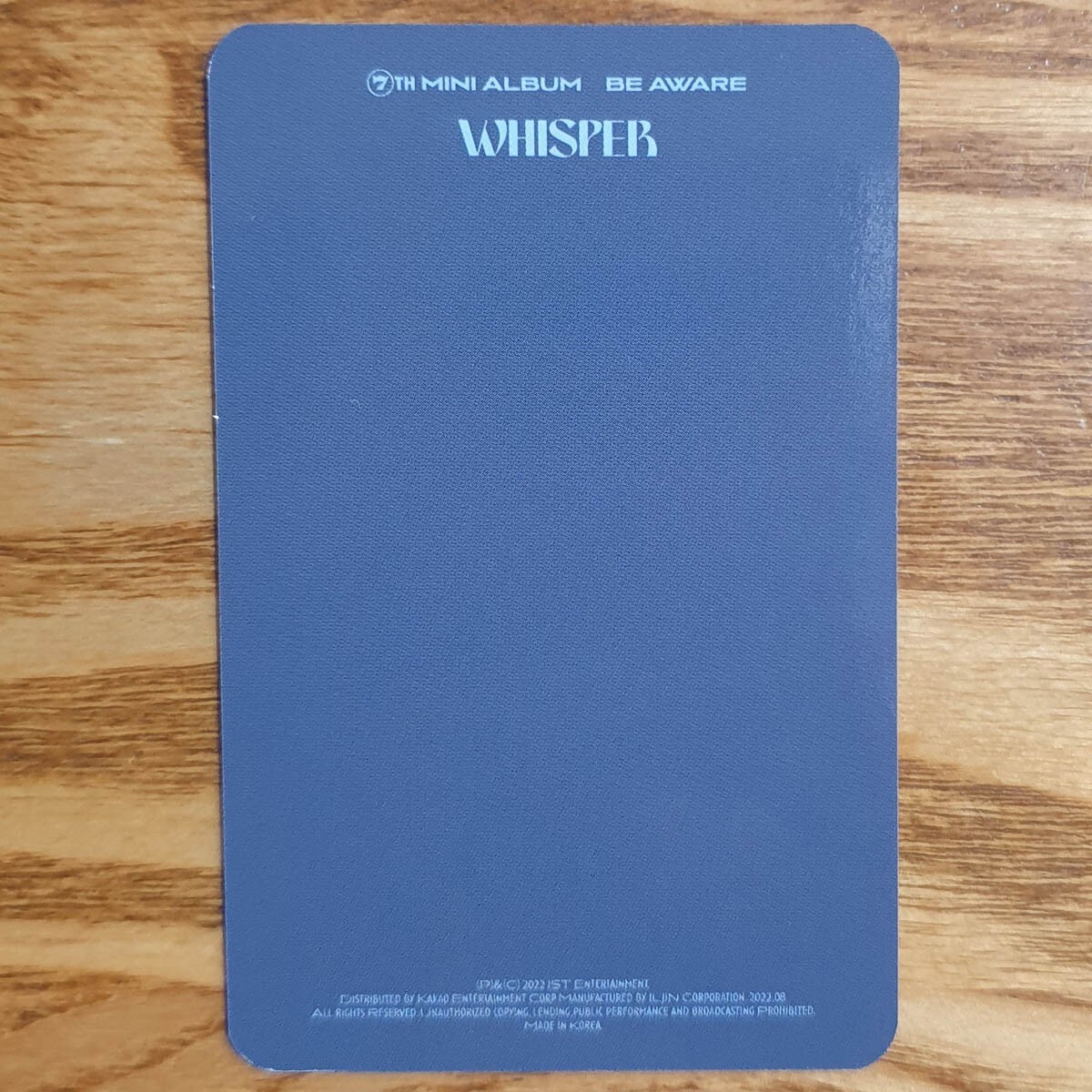 Younghoon Official Photocard The Boyz 7th Mini Album Be Aware