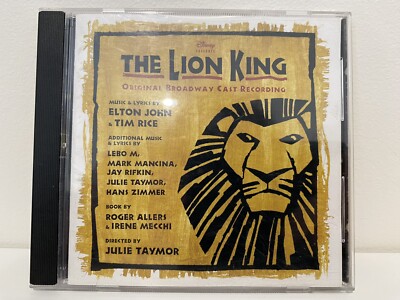 The Lion King Original Broadway Cast. Lion King Music CD, 1997) Elton John