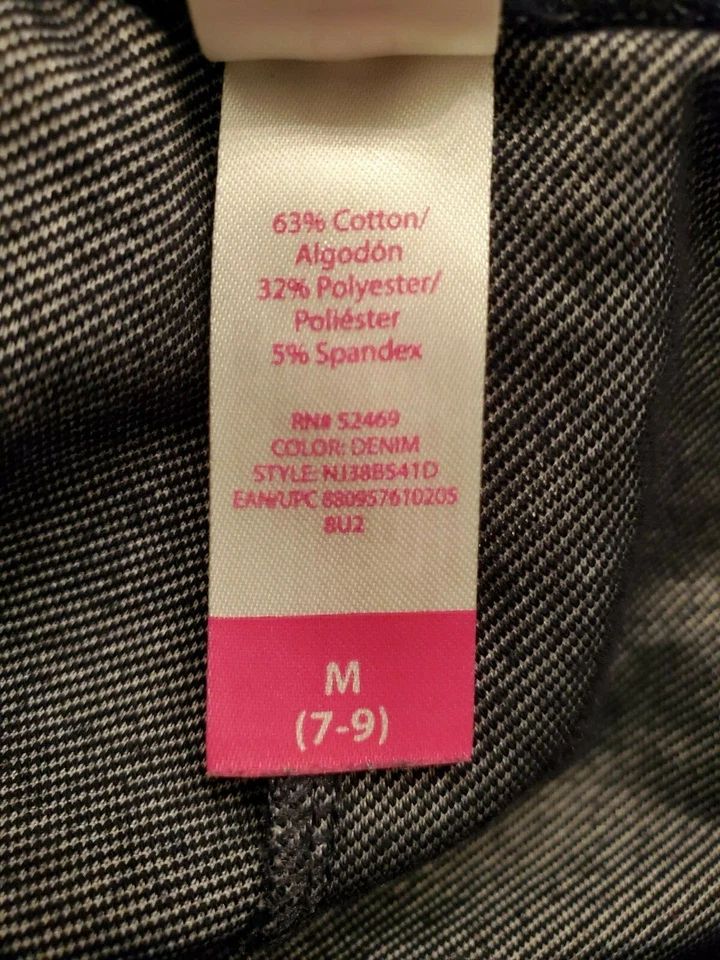 No Boundaries Juniors Mujer Leggings Pantalones Talla M Mediano 7/9 Denim Color Foto 3 de 4