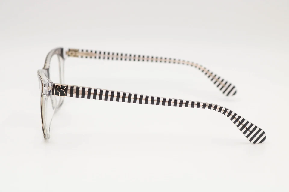 Armações de óculos Kate Spade Temperance listra preta quadrada M4P 49-18-140 - Imagem 2 de 4