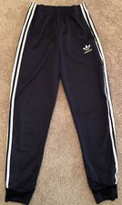 Adidas Youth Size Large Jogging Pants Black And White