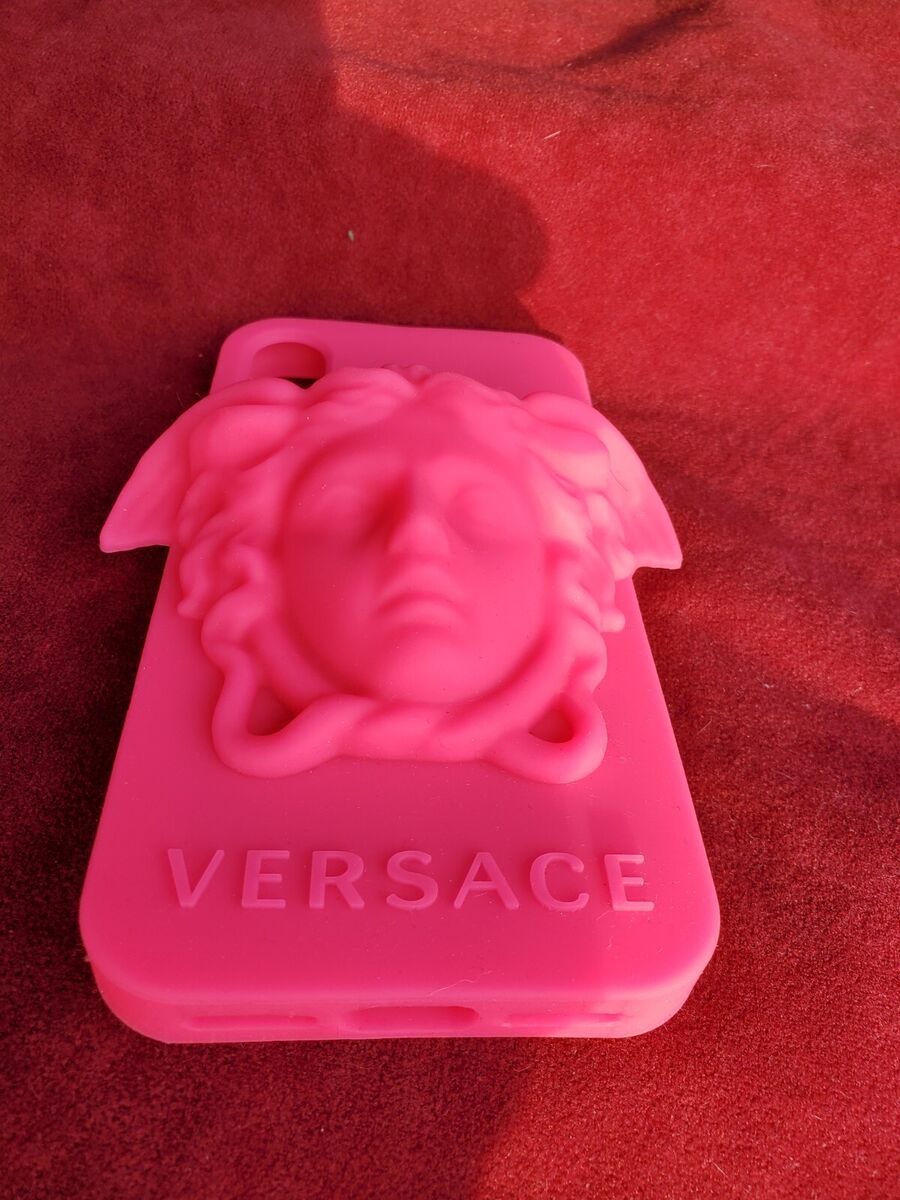 Versace iconic medusa iphone X 10 silicone soft pink phone Versace iconic medusa iphone X 10 silicone soft pink phone