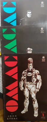 OMAC by JOHN BYRNE (1992) No. 1/2/3 PLAY PRESS from NEWSSTAND NEVER READ.