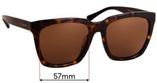 SFx Replacement Sunglass Lenses Fits Coach Hc 8201d - 57mm Wide