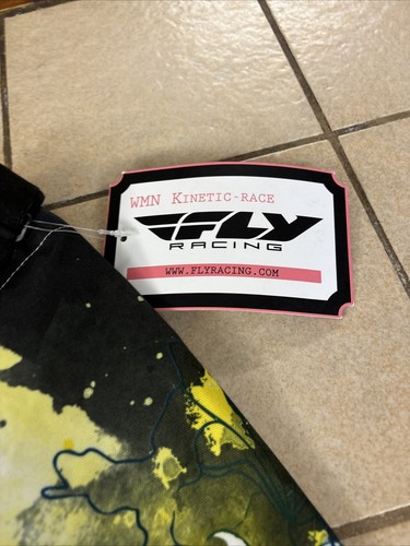 FLY RACING KINETIC WOMEN'S OVER BOOT PANT TEAL/YELLOW SZ 9/10 MOTORCYCLE NEW - Picture 5 of 7