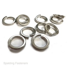 Metric A2 Stainless Steel Square Section Spring Lock Split Washers - M2 to M14