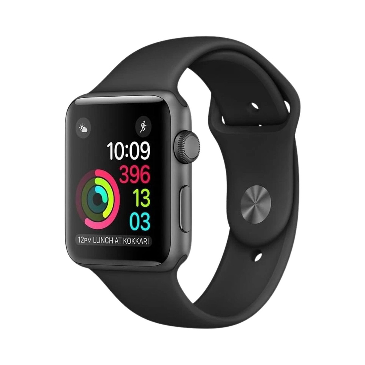 Apple Watch Series (Gps, 42mm) Space Grey Case Black Band