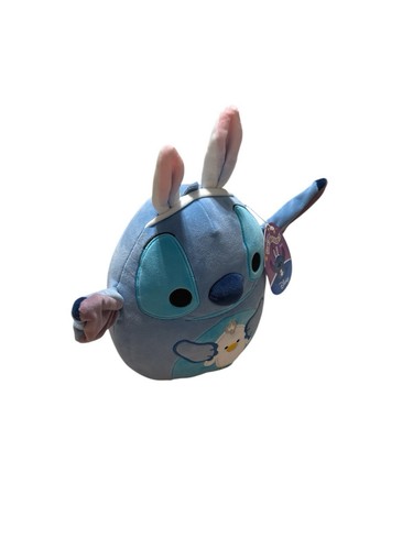 Squishmallow Kellytoy Plush Disney Stitch with Bunny Ears 8" Easter 2024 NWT - Picture 2 of 9