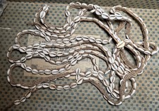 Rare Vintage Handmade African Tribal Cowrie Shell Belt 195  16.25 Ft