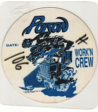 Vintage 1990 Poison Concert Backstage Pass Working Crew Saginaw MI