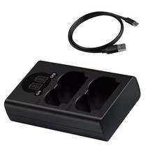 High Quality NP-W235 Battery Charger with Dual-Slot LCD Screen for Fujifilm 8.4V