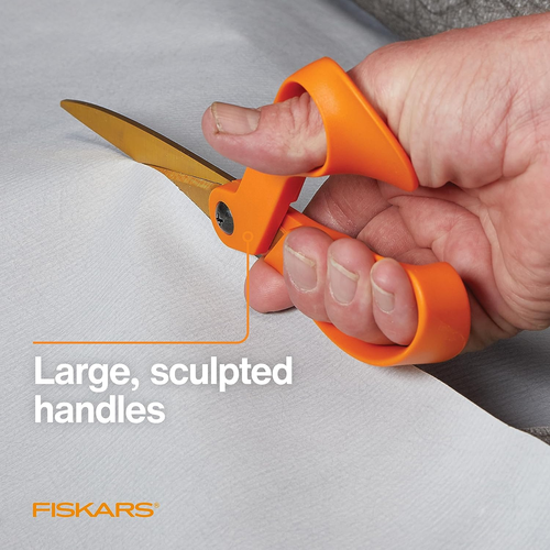 Fiskars Cesoie da Negozio in Titanio, Forbici da Terra di Precisione in Acciaio Inox per Tutti - Foto 5 di 12