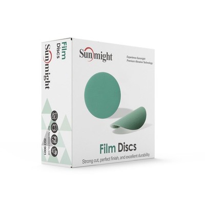 Film Grip No Hole 3 Inch Sanding Discs - 800 Grit, Premium Aluminum Oxide - S...
