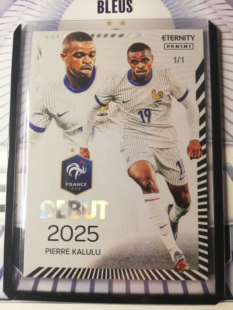 25-26 panini Eternity Bleus Pierre KALULU 1/1 BLACK Début Équipe De France