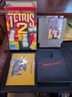 Tetris 2 Nintendo NES Complete in Box w Manual Cleaned Tested Works Great CIB