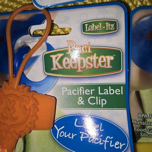Baby Infant Toddler Pacifier Clip Holder Leash Paci Binky 6 New - Picture 2 of 3