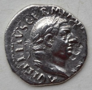 DENIER de VITELLIUS Vesta Rome