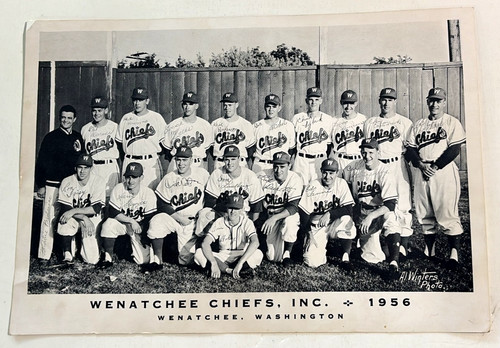 Original 1956 WENATCHEE CHIEFS Baseball Team Picture NWL Minor League Edo Vanni