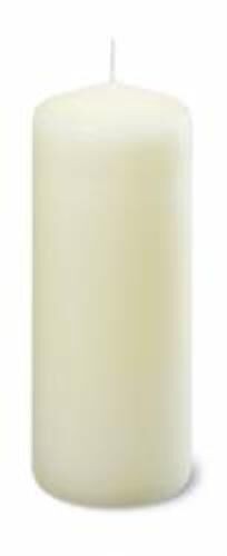 Unscented Ivory Church Pillar Candle 10x5cm