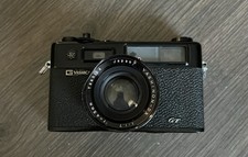 YASHICA Electro 35 GT Black YASHINON-DX 45mm F/1.7 FOR PARTS OR REPAIR