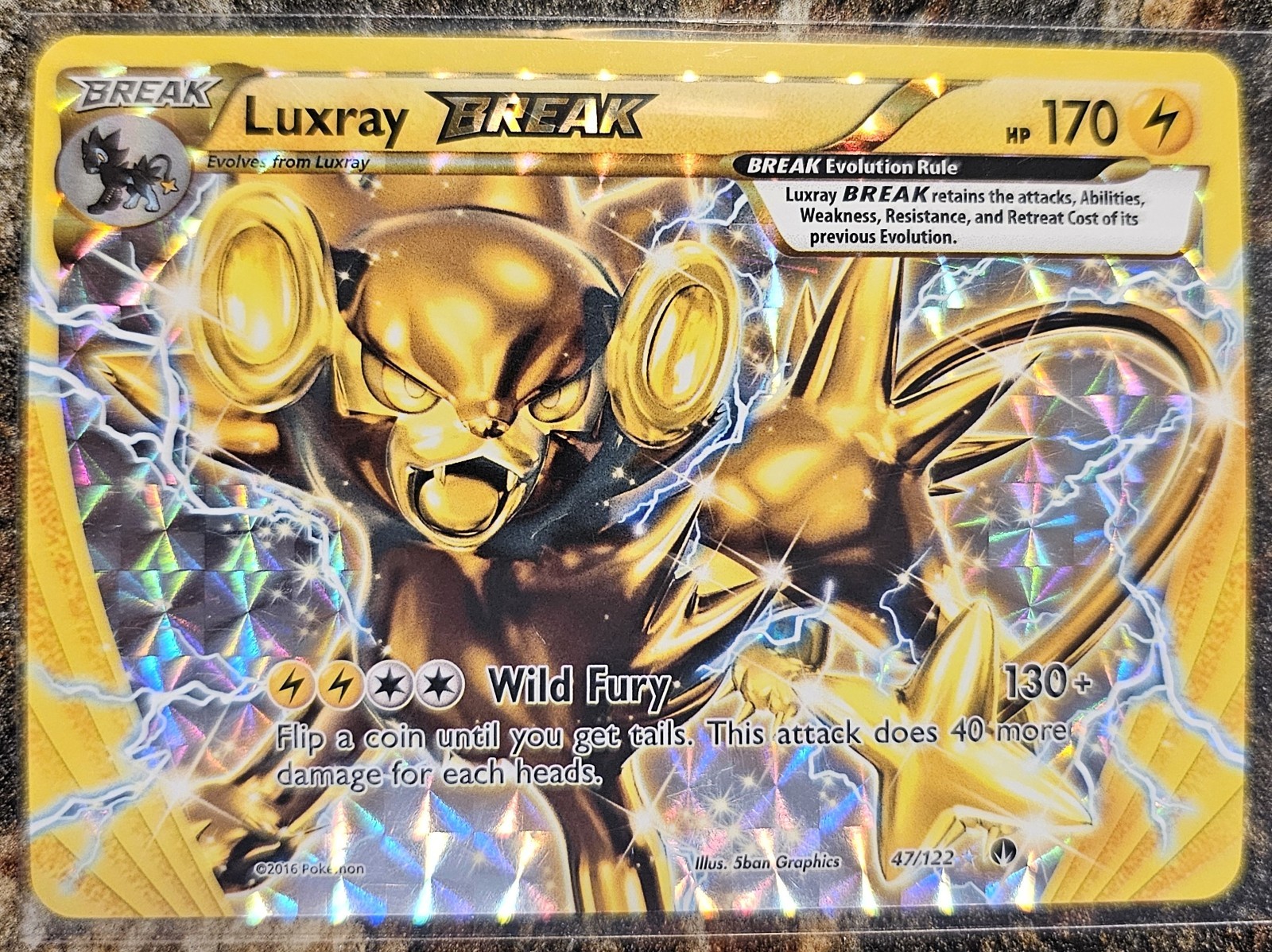 Pokemon BREAKpoint Luxray BREAK 47 NM or Better