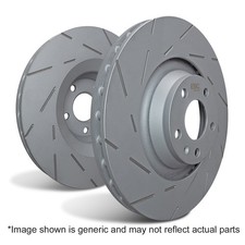 EBC Brakes USR7752 USR Series Sport Slotted Rotor Set Fits 16-26 Civic Insight