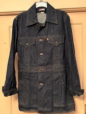 Vintage 1970 s Orange Tab Levi s Denim Chore Barn Coat Jacket Great Condition
