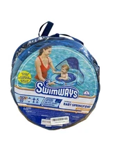 SwimWays Baby Spring Floaty with Canopy Size 9-24 Months Blue FUN