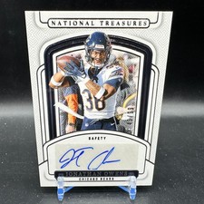 Jonathan Owens Auto Silver Foil /99 2024 Panini National Treasures Chicago Bears